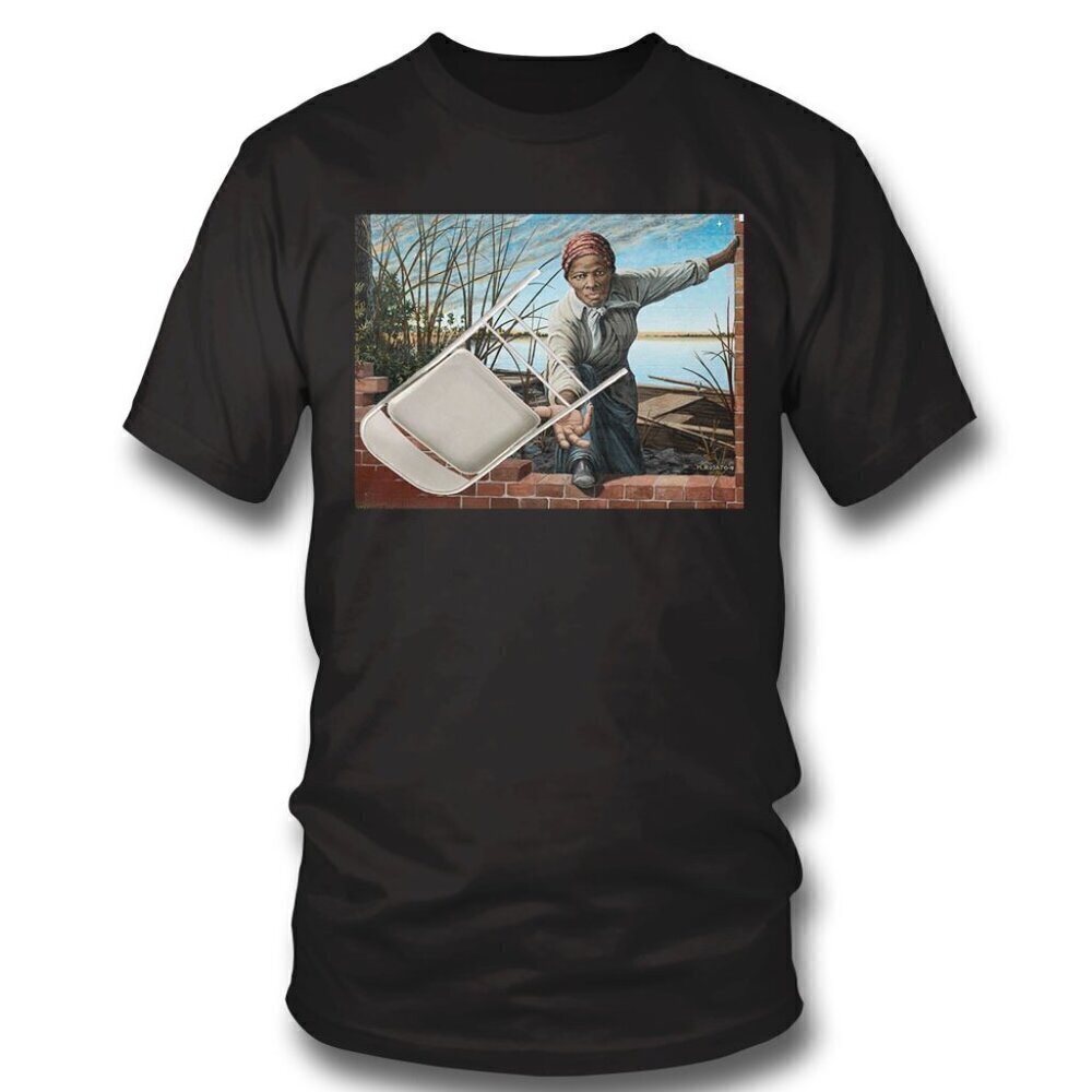 Alabama Brawl Harriet Tubman Folding Chair Graphic T-Shirt Meme Streetwear Tee